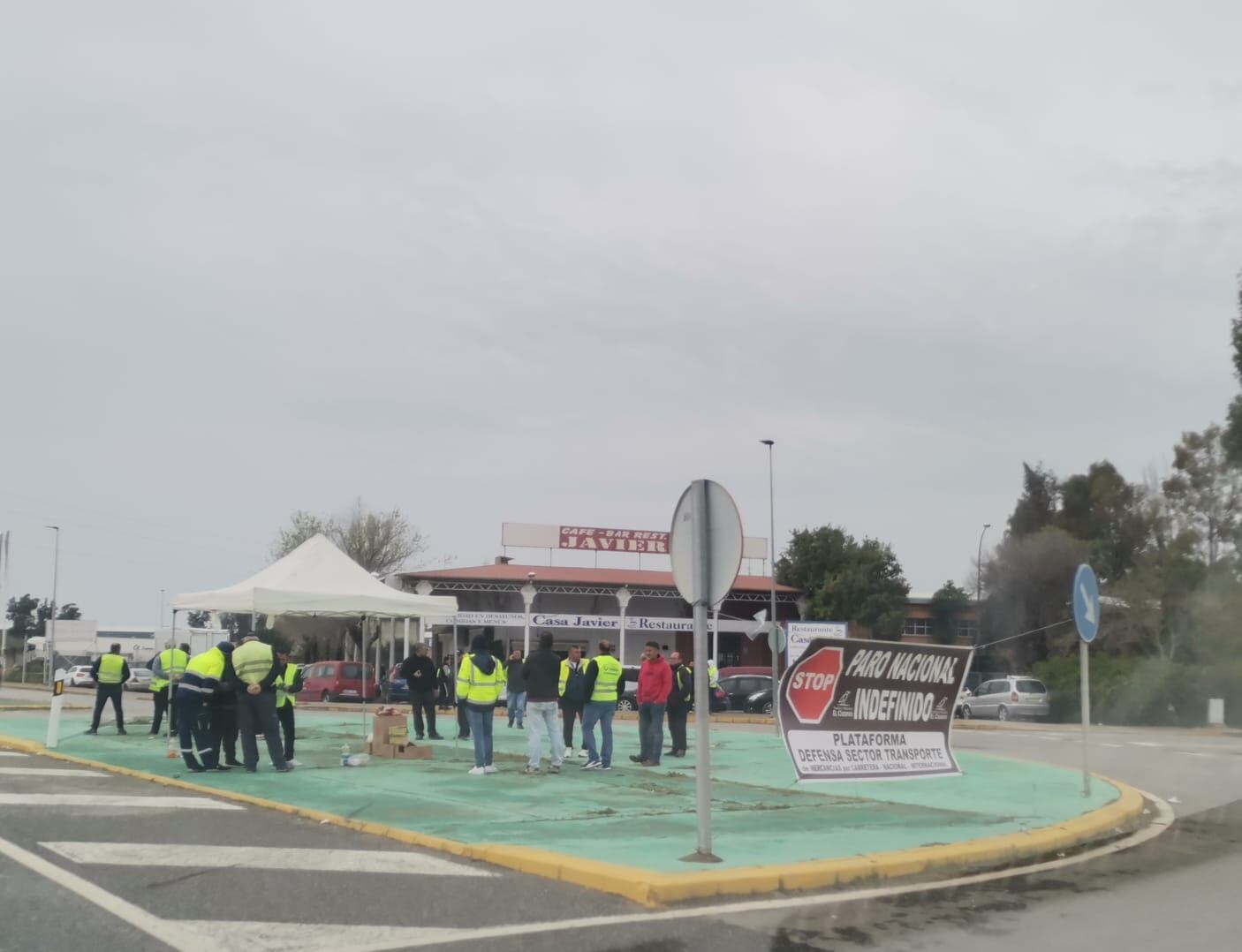 Piquetes informativos a las puertas de la Ciudad del Transporte de Jerez