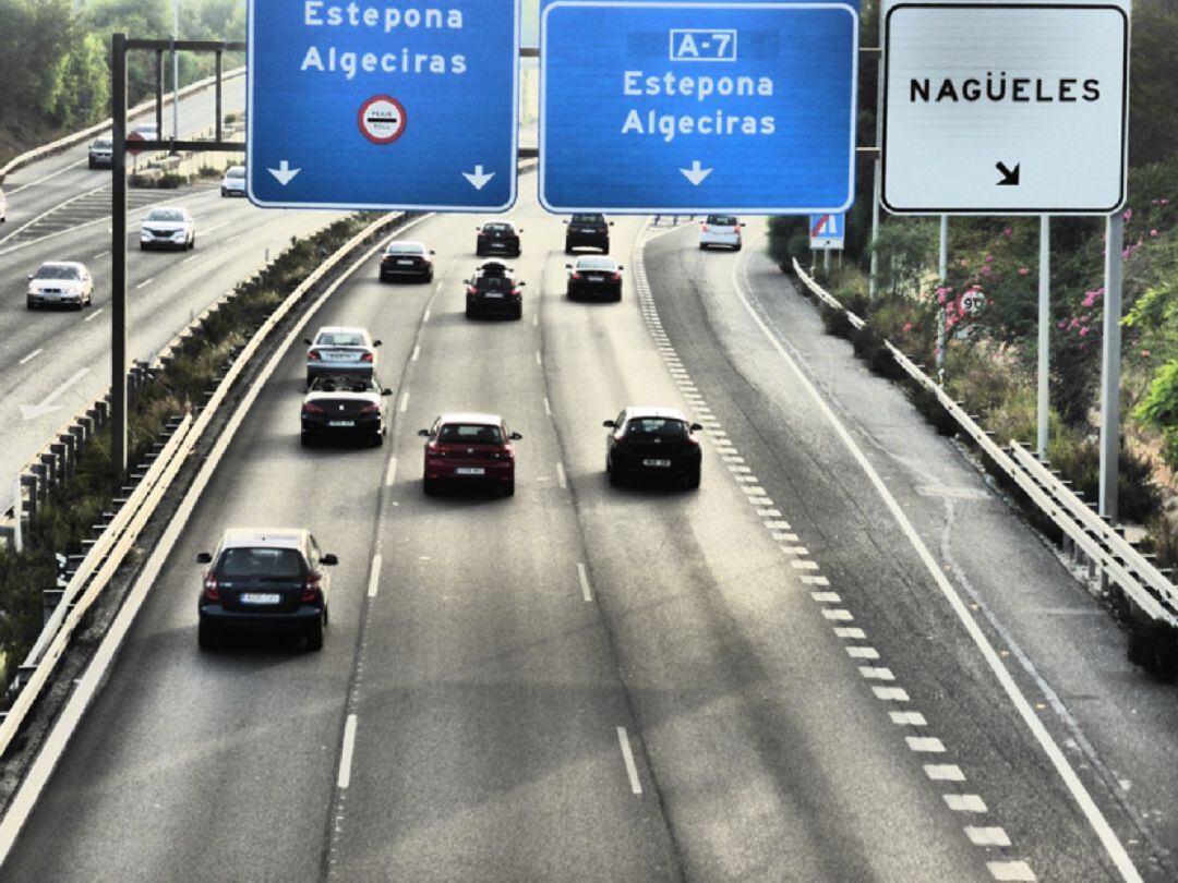 Carretera entre Marbella y Estepona.