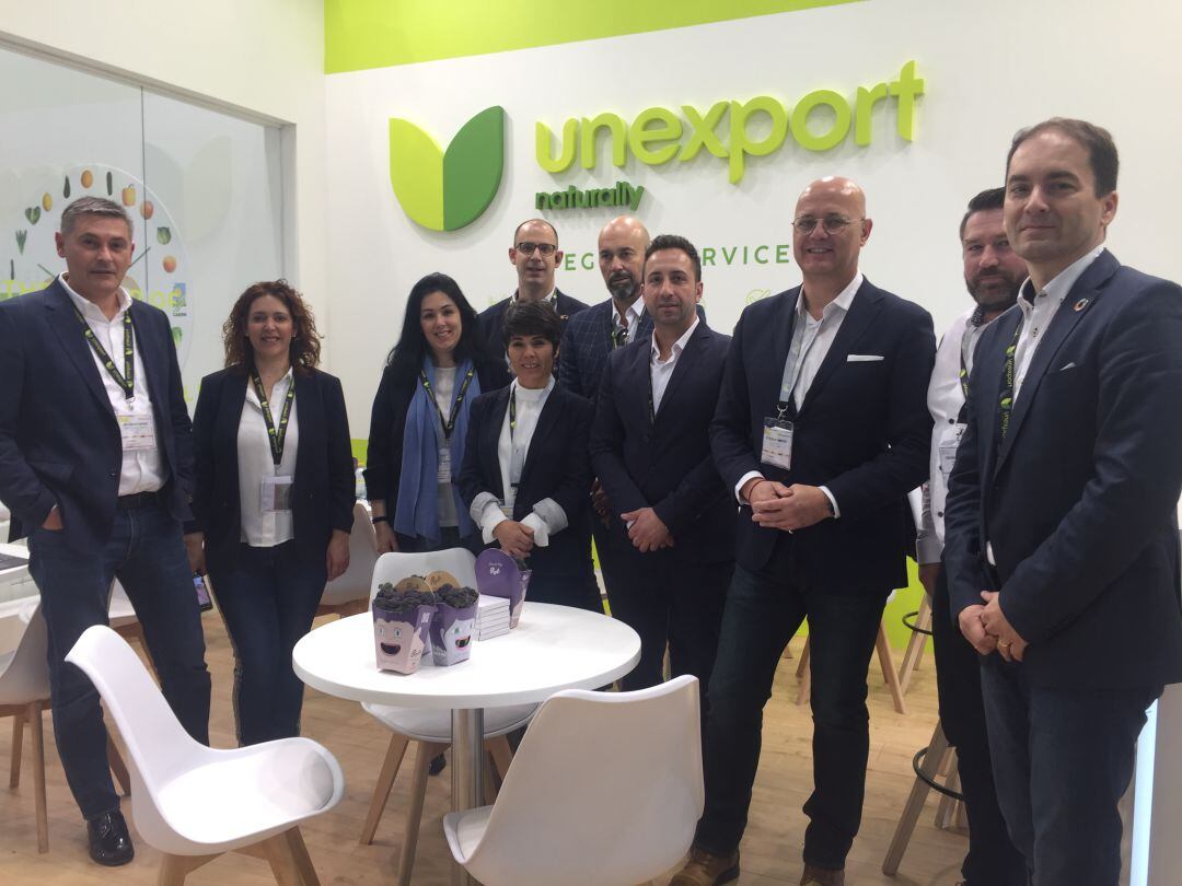 Representantes de Unexport en Fruit Logistica.