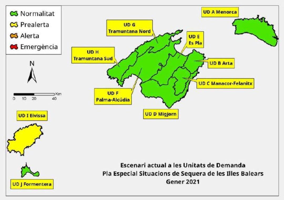 Menorca manté una situació de normalitat a les seves reserves hídriques tot i que al darrer any ha plogut un 16% manco.