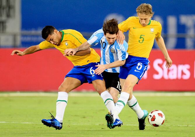 El argentino ha marcado el gol de la victoria de su selección en el amistoso que se ha disputado en Qatar