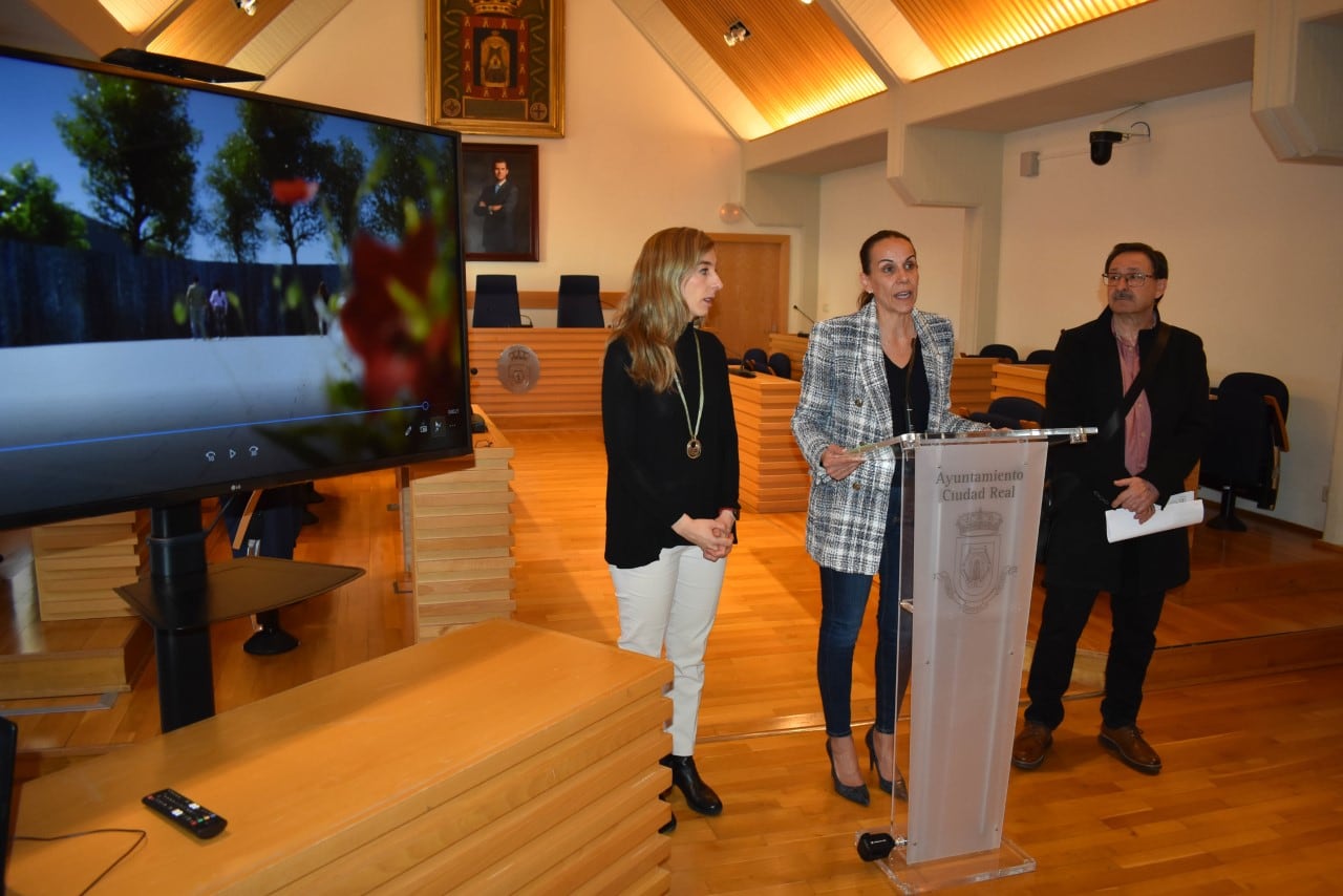 Eva María Masías alcaldesa de Ciudad Real durante la presentación del proyecto este miércoles