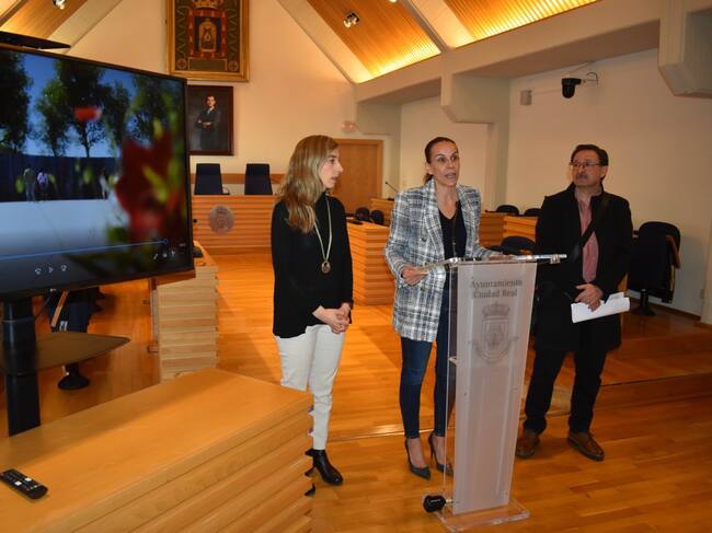 Eva María Masías alcaldesa de Ciudad Real durante la presentación del proyecto este miércoles