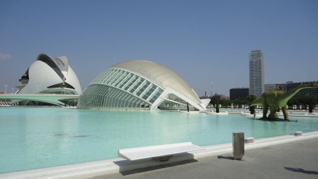 Imagen de la Ciudad de las Artes y las Ciencias de Valencia.