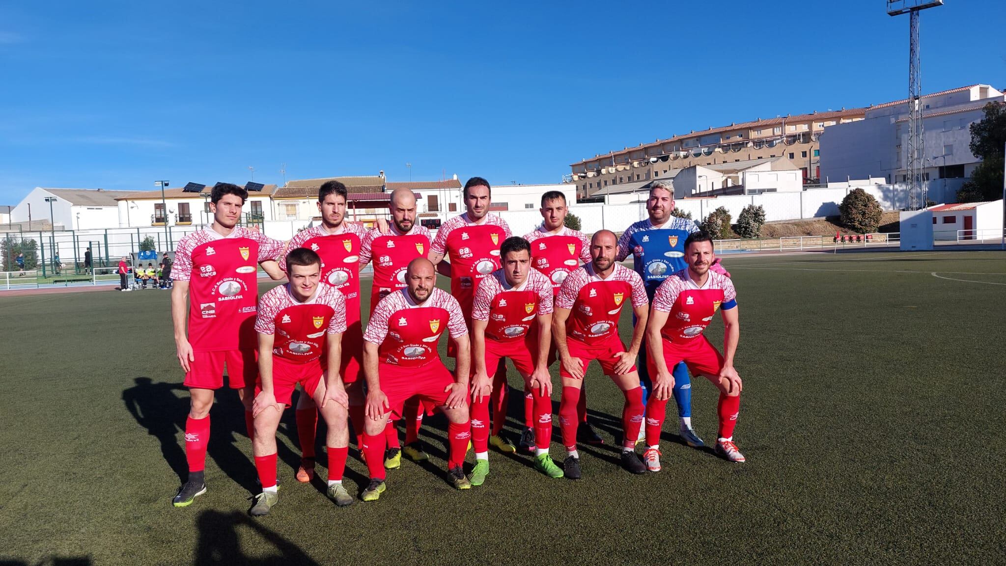 Equipo titular del Atlco. Sabiote ante el Jódar C.F.