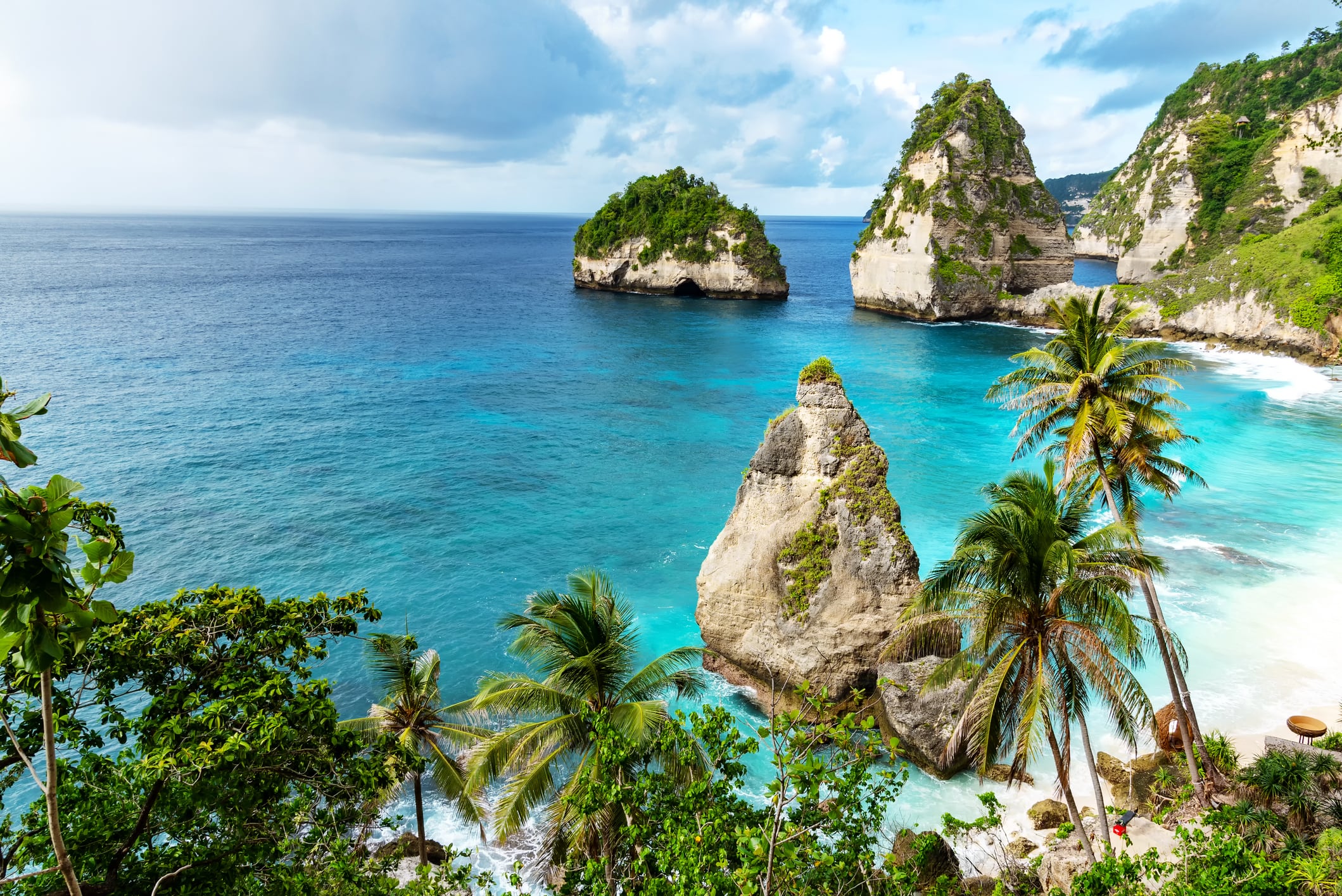 La playa diamante de Bali.