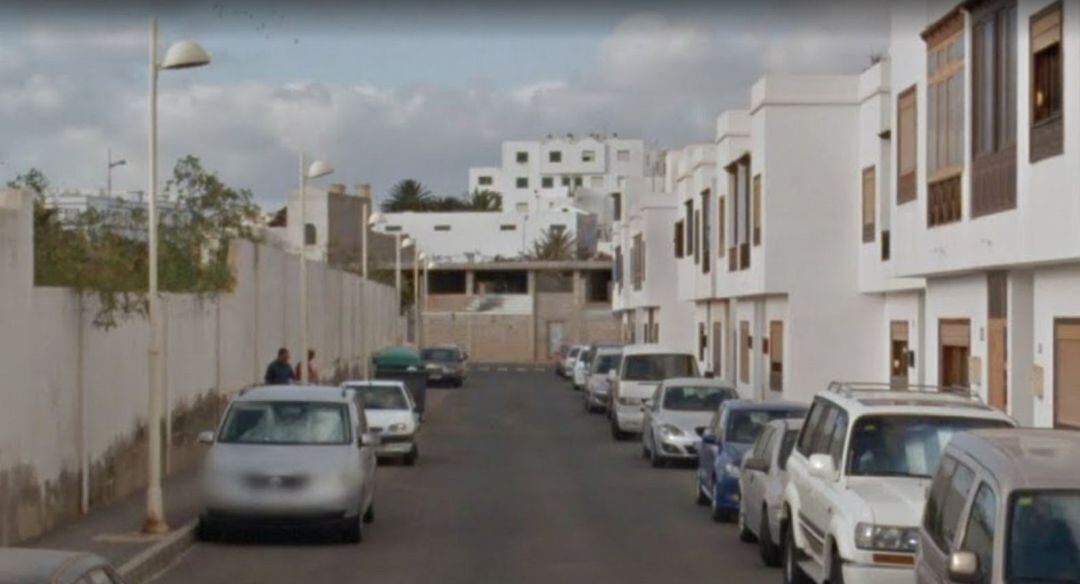 La calle Antonio Machado del barrio de Titerroy, Arrecife, donde se produjo el robo.