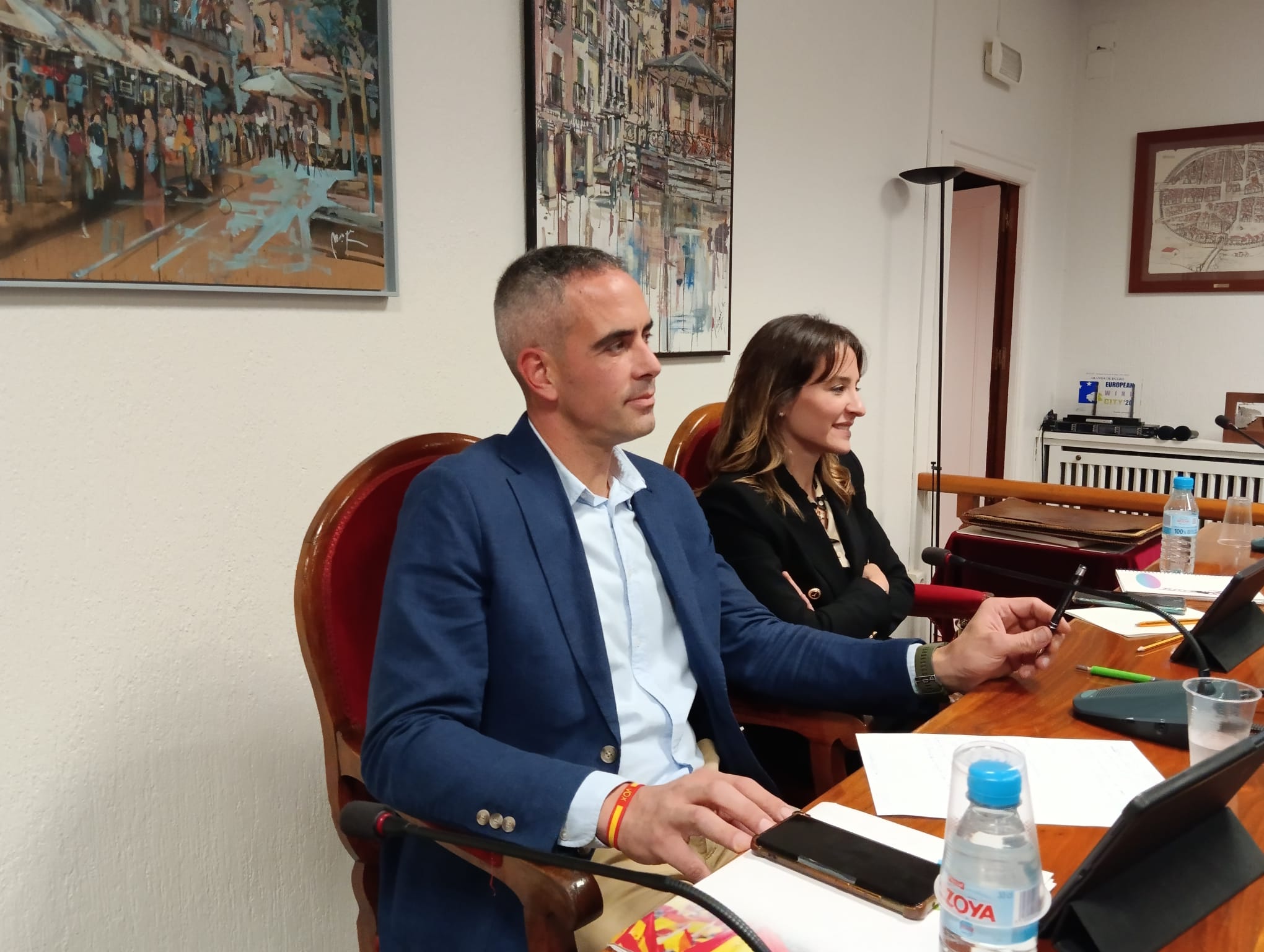 Sergio Chagartegui Sánchez y Alejandra Medina Sanz, concejales de Vox en Aranda