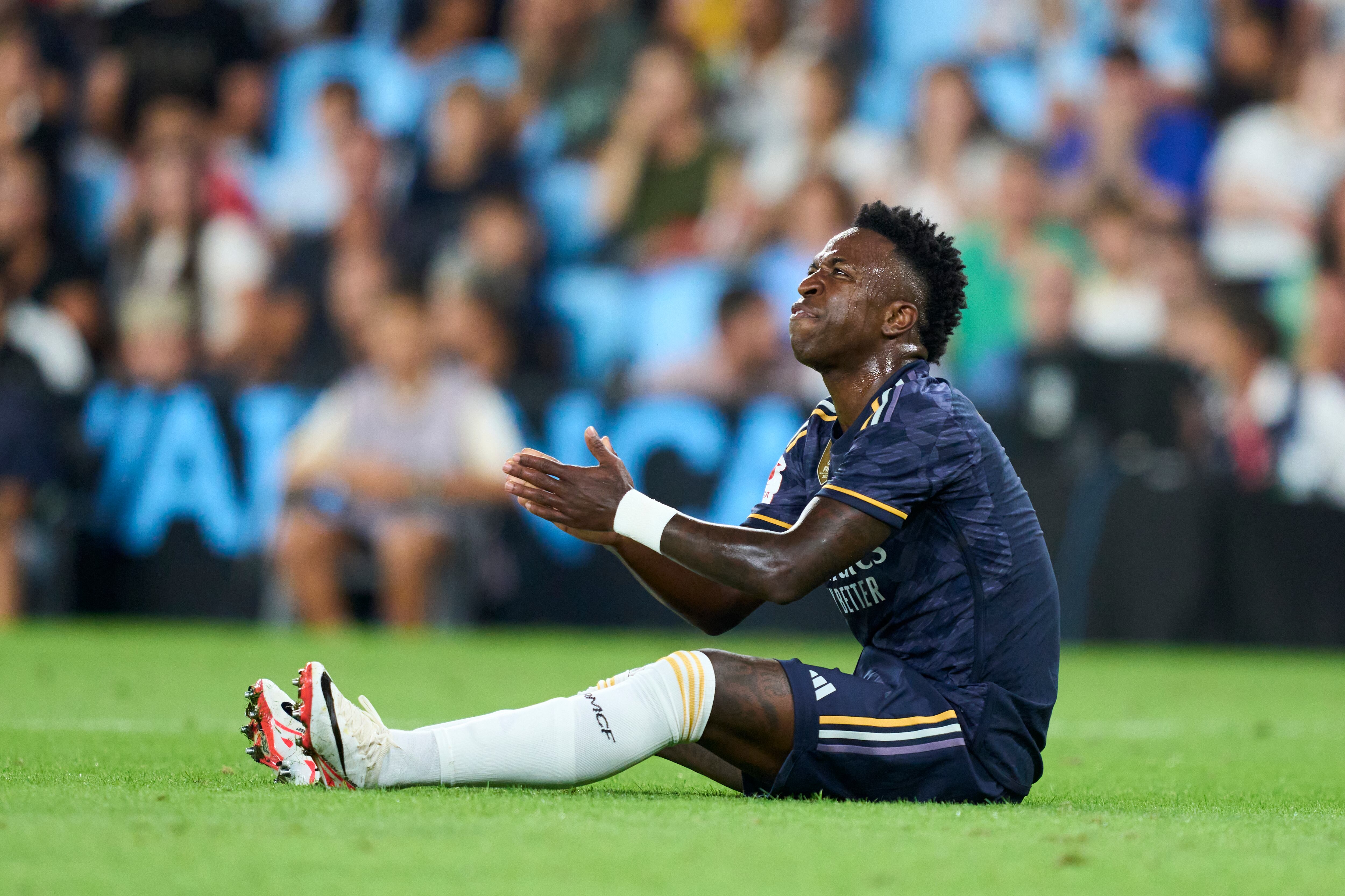 Vinicius, en el Celta - Real Madrid de esta temporada.