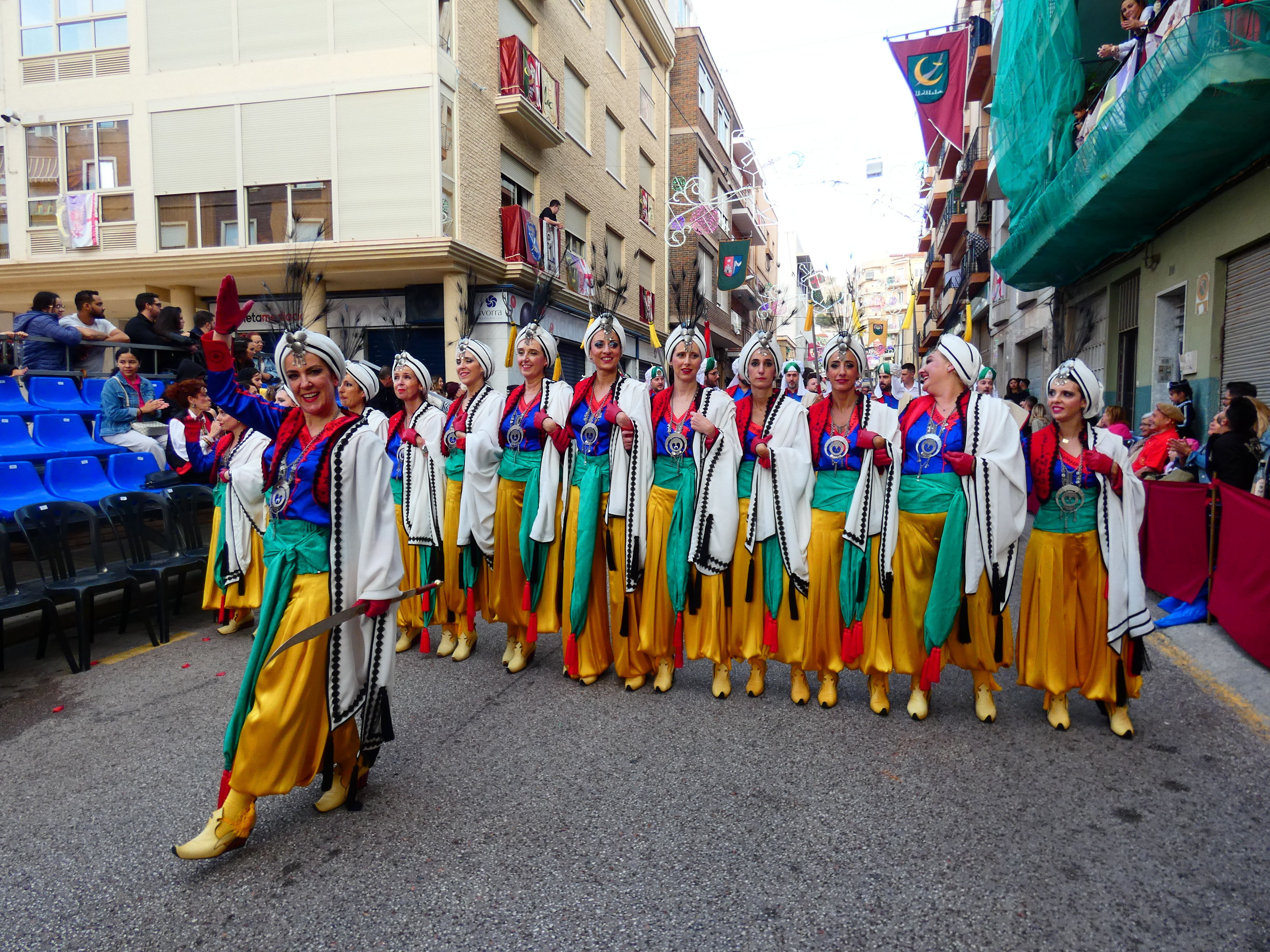 Escuadra de la comparsa de Moros Musulmanes en Petrer