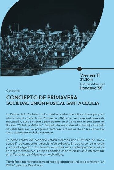 Cartel del concierto