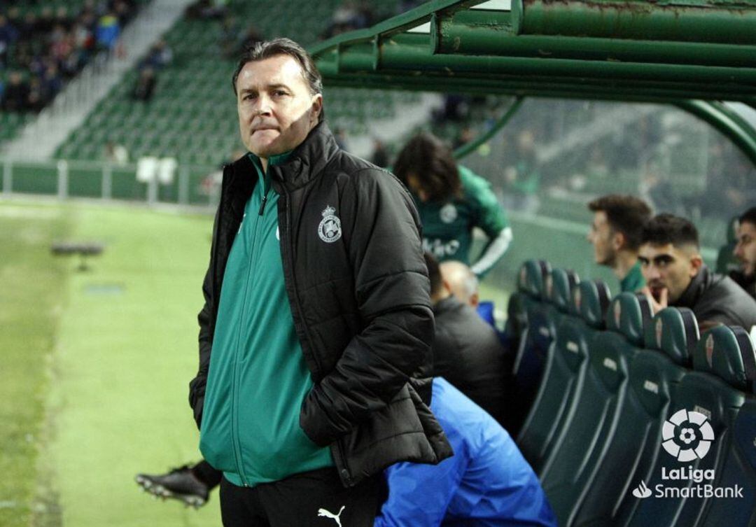 Cristóbal Parralo durante el partido.