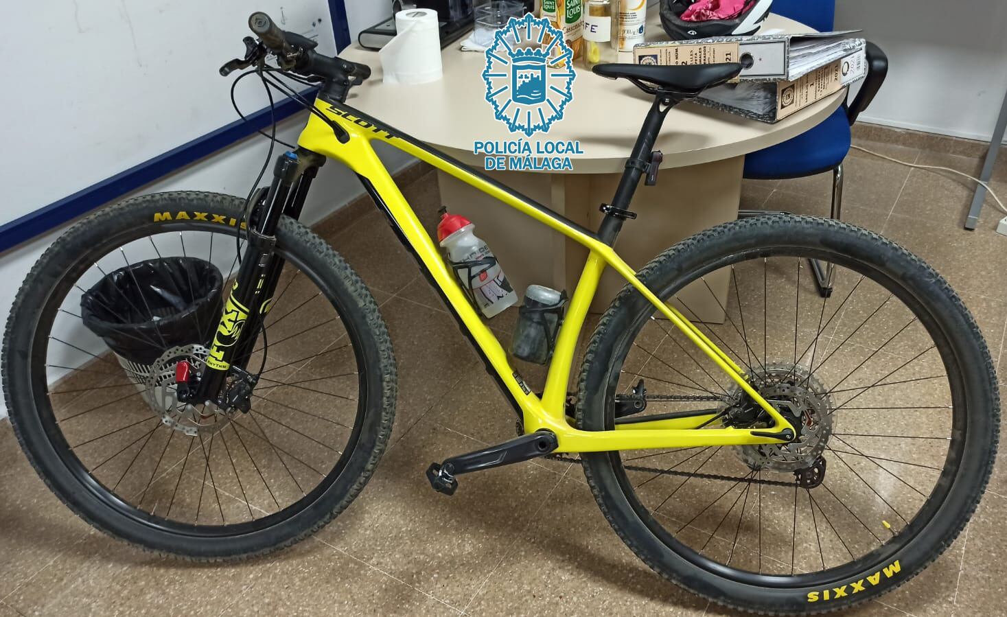 Bicicleta de la víctima accidentada