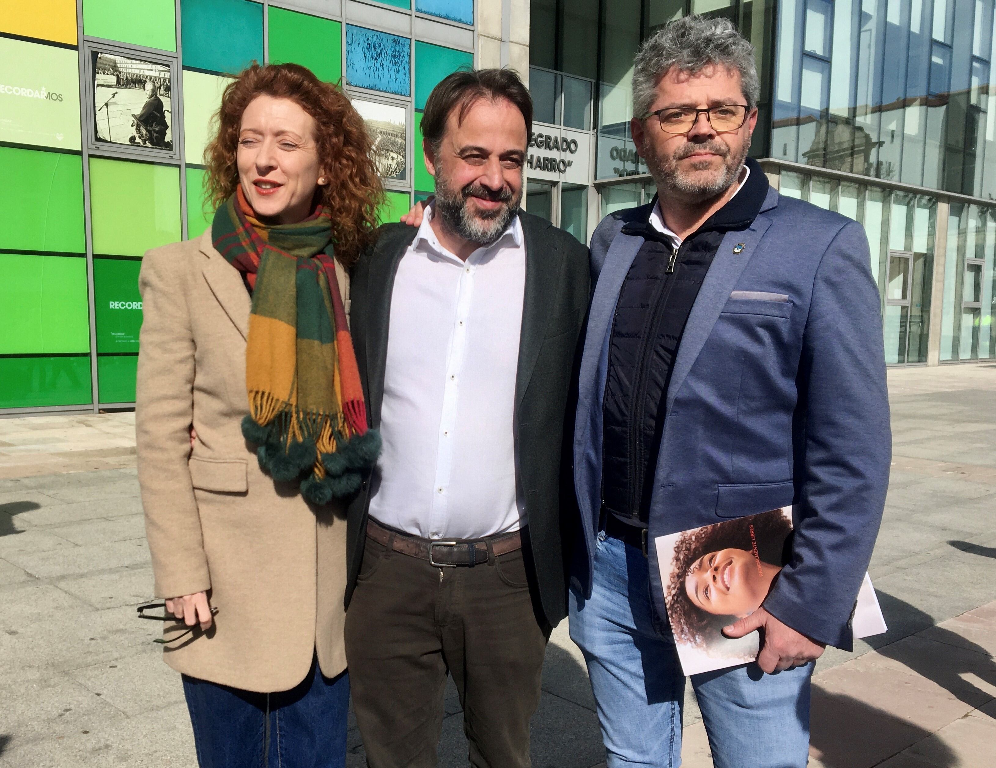 Ana Suárez, Fernando Castaño y Manuel Hernández