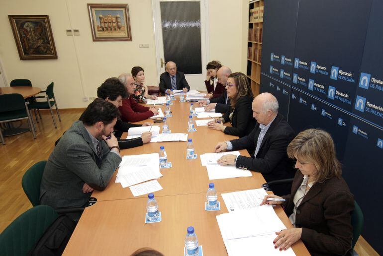 Imagen de la reunión de la Junta de Gobierno de la Diputación Provincial de Palencia