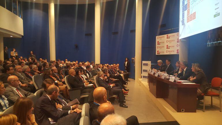Asistentes al acto inaugural del I Foro de la Construcción