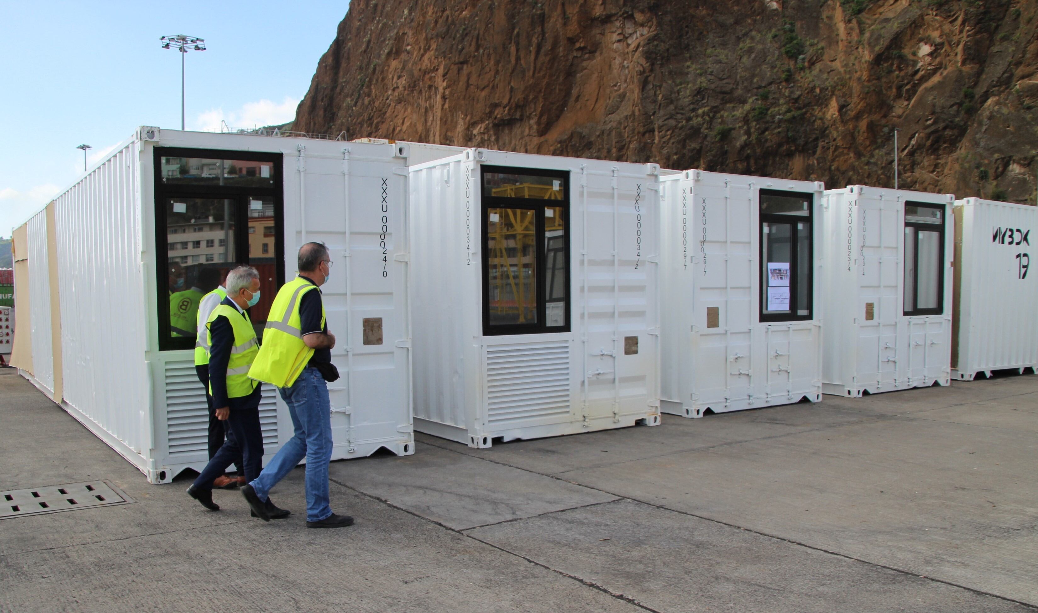 Módulos de vivienda afectados de La Palma