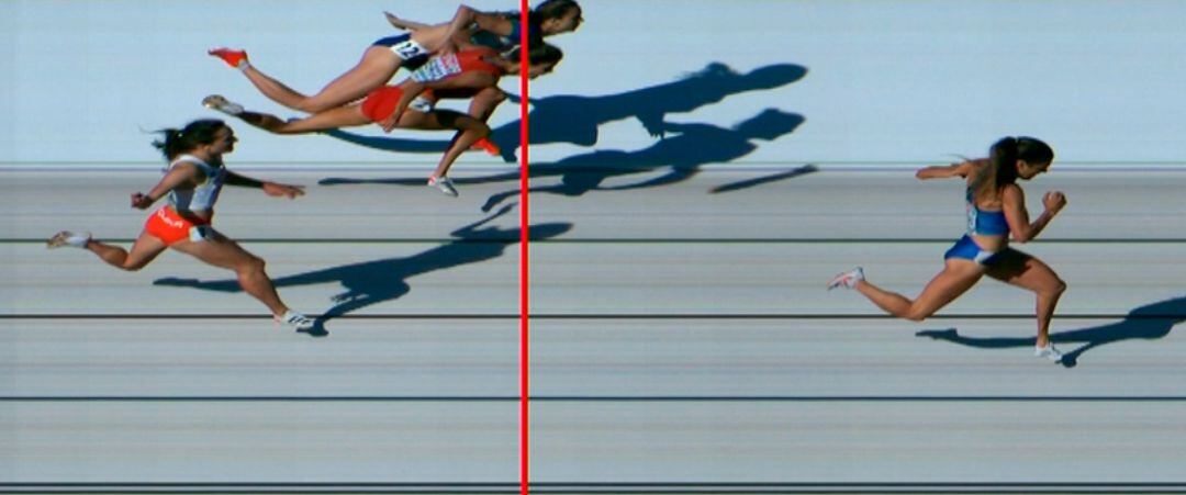 Foto finish de la final del Europeo sub-23 de 1.500 metros