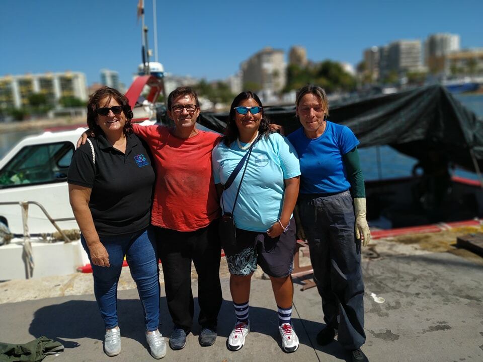 Karín Abensur durante su visita a Adomar.