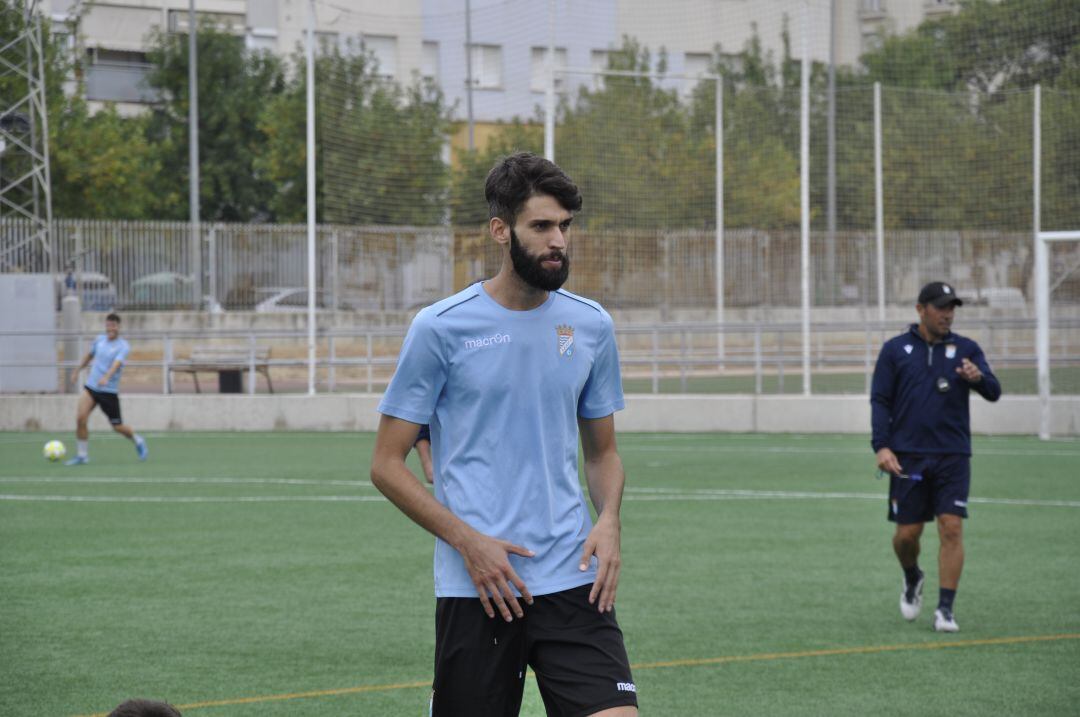 Borja durante un entrenamiento en La Granja