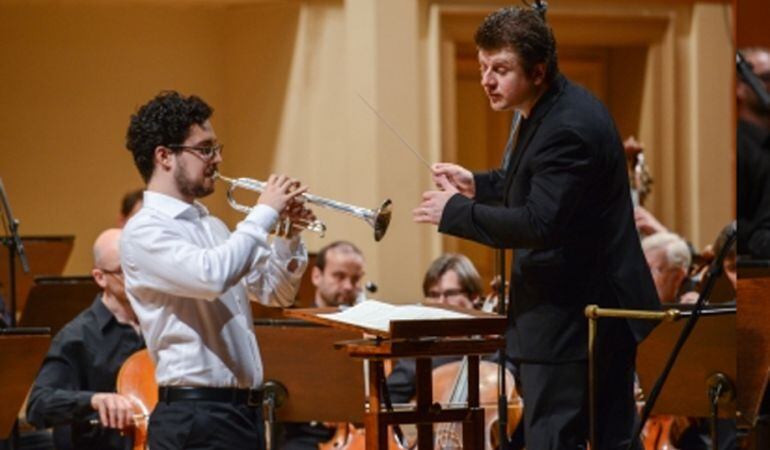 Mario Martos es el trompetista solista de la Münchner Rundfunk Orchester de Munich.