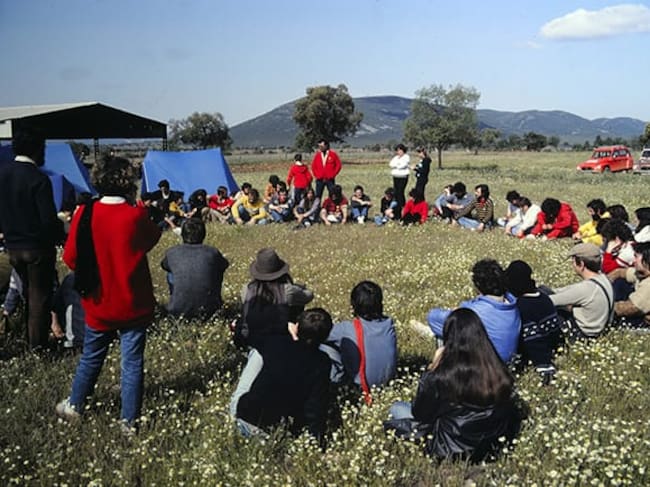 Acampada en Cabañeros, como una de las protestas que se organizaron en contra del campo de tiro