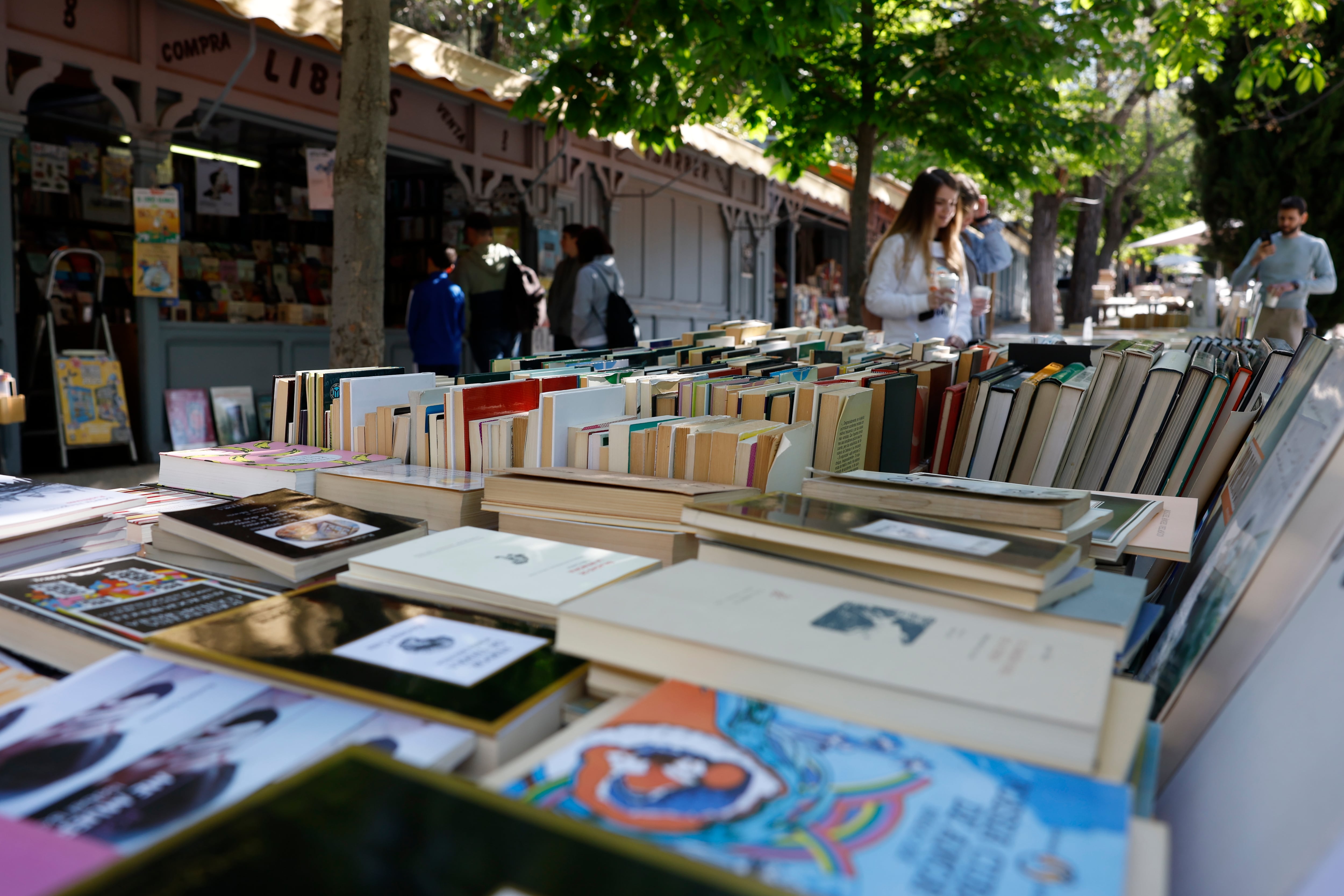 Imagen de una feria en el Día del Libro. EFE/ J.J. Guillén