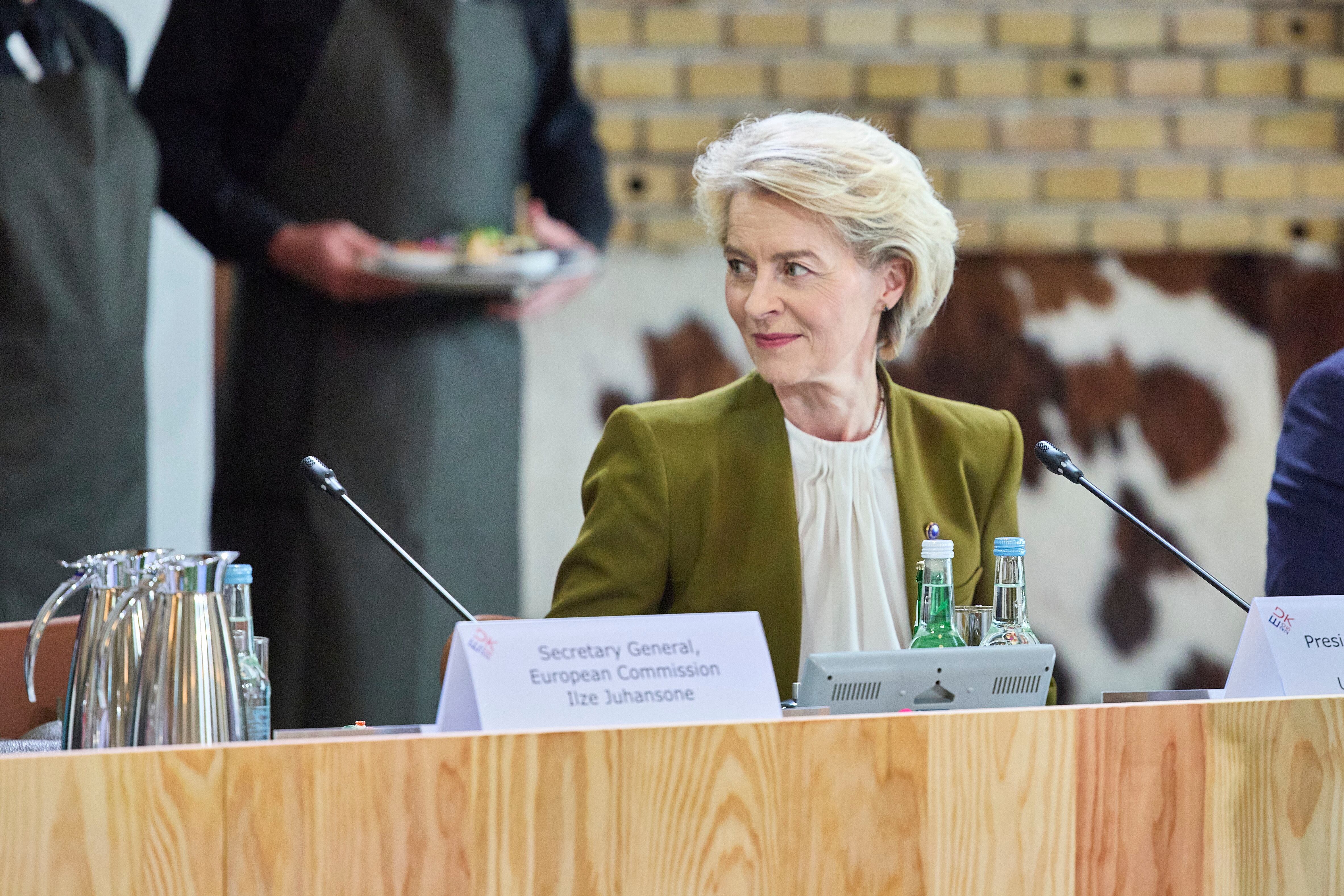 La presidenta de la Comisión Europea, Urusla von der Leyen, durante un acto en Dinamarca este jueves. EFE/EPA/Mikkel Berg Pedersen DENMARK OUT