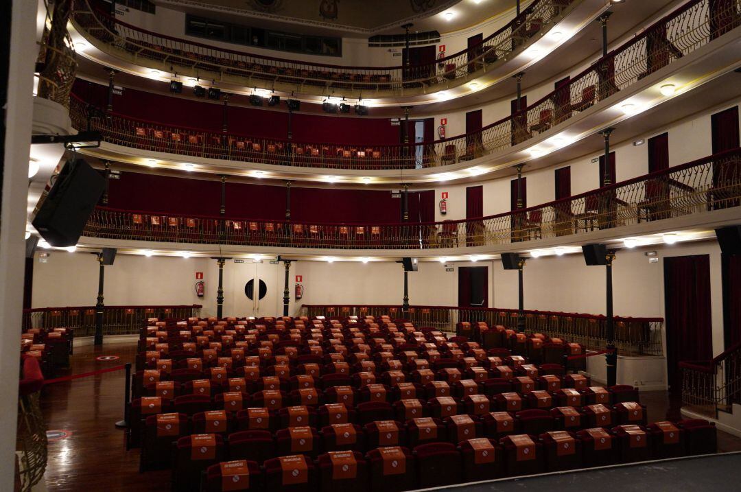Interior del teatro Juan Bravo de Segovia