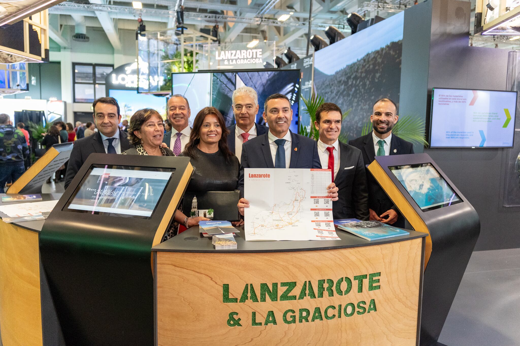 Expedición de Lanzarote en la feria ITB 2024.