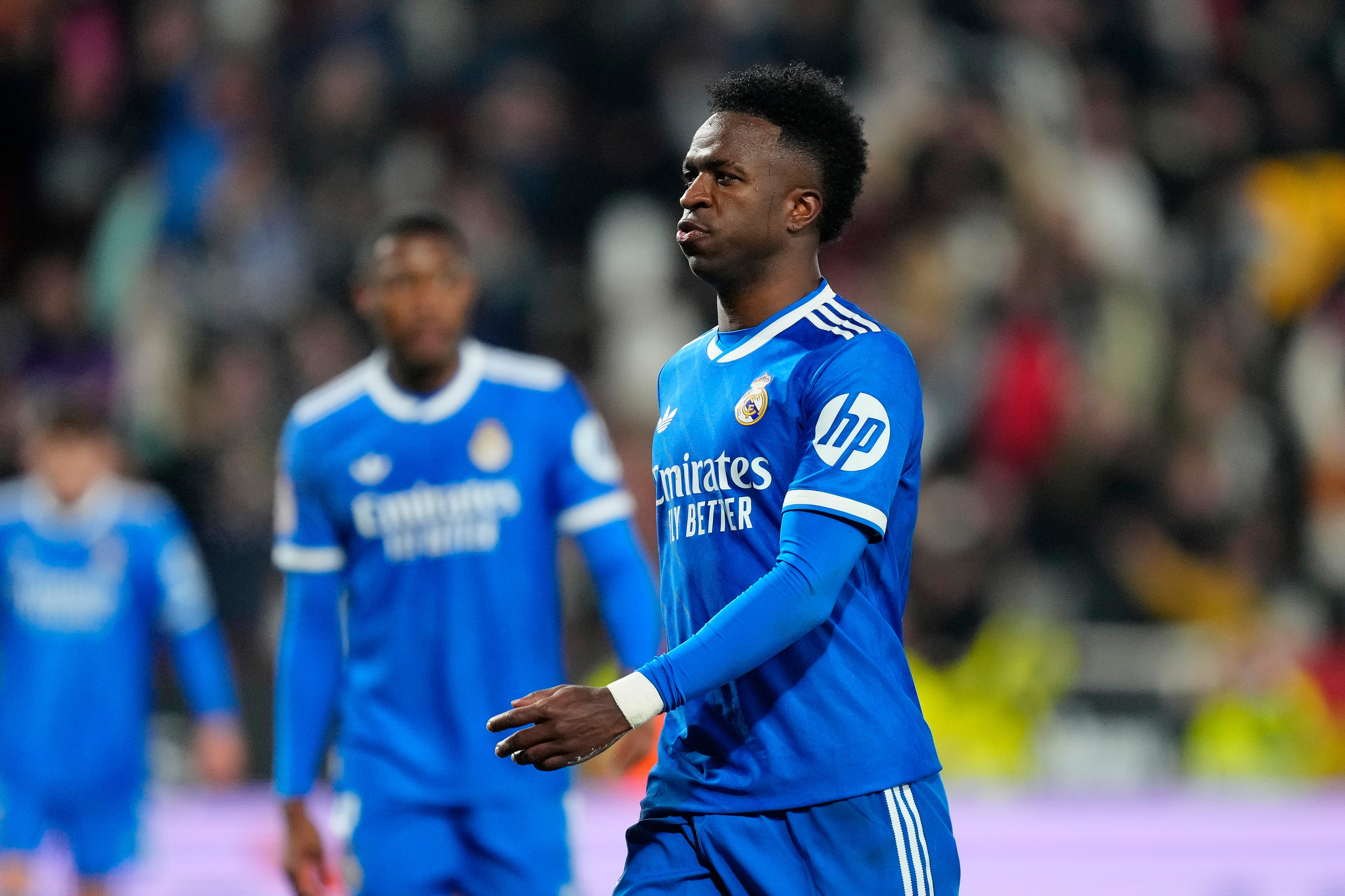 Vinicius durante el partido frente al Albacete en Copa del Rey