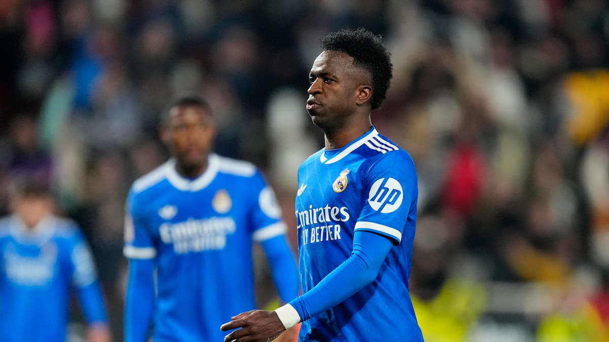 Proponen una multa de 5.000 euros al aficionado del Albacete Balompié que tiró un plátano a Vinicius Junior