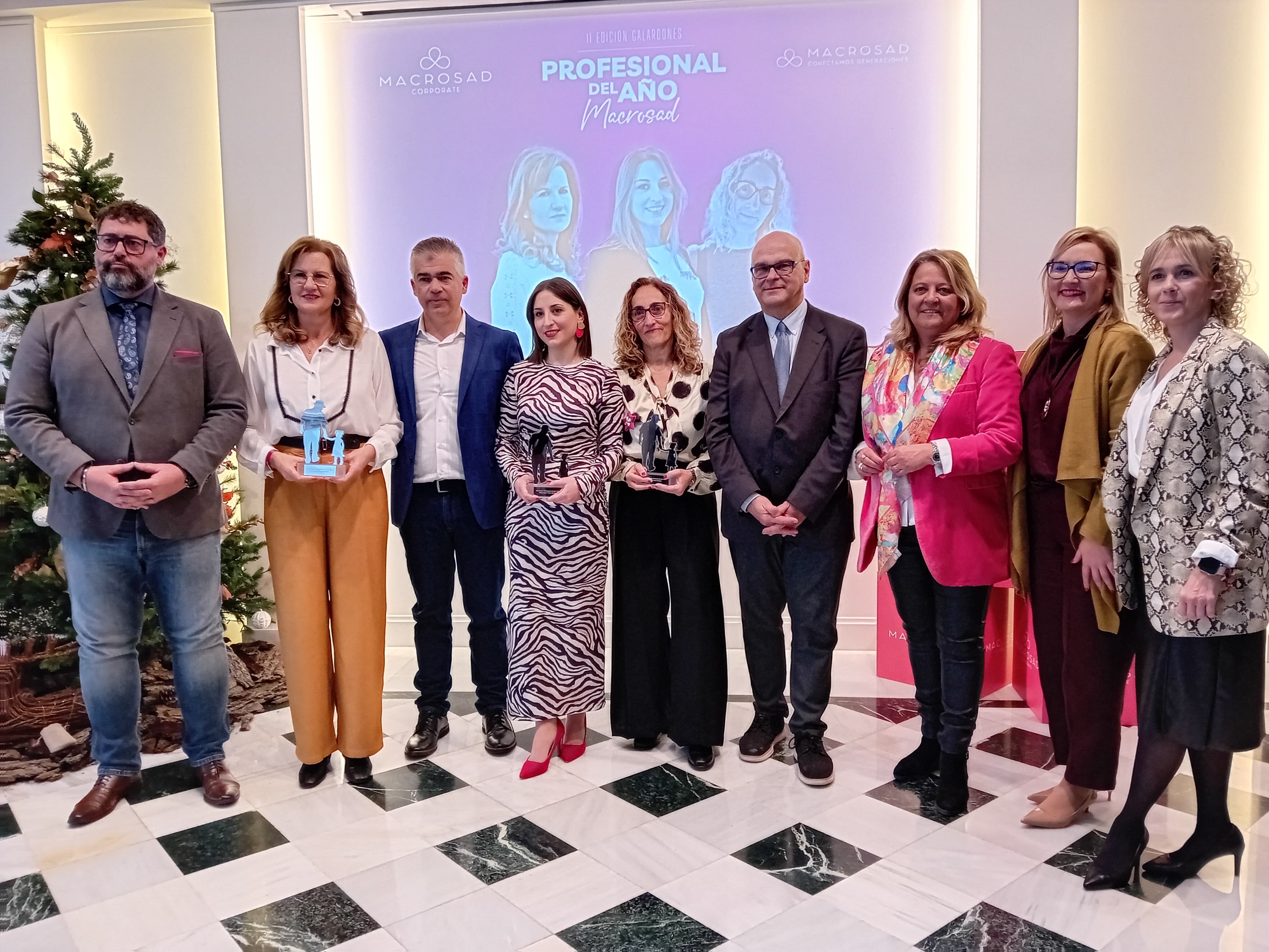 Foto de los premiados en la II edición de los premios Profesionales del Año