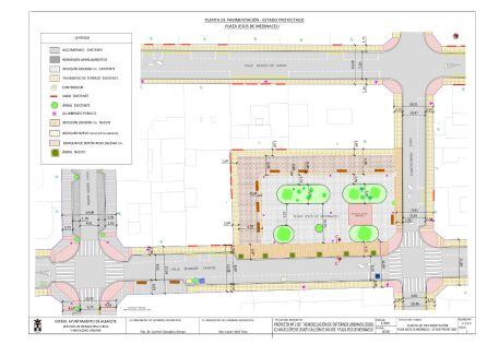Plano del proyecto para Plaza de Franciscanos