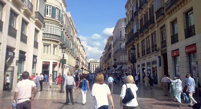 Calle Marqués de Larios de Málaga