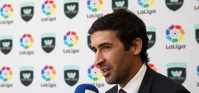 Raúl en el acto de LaLiga