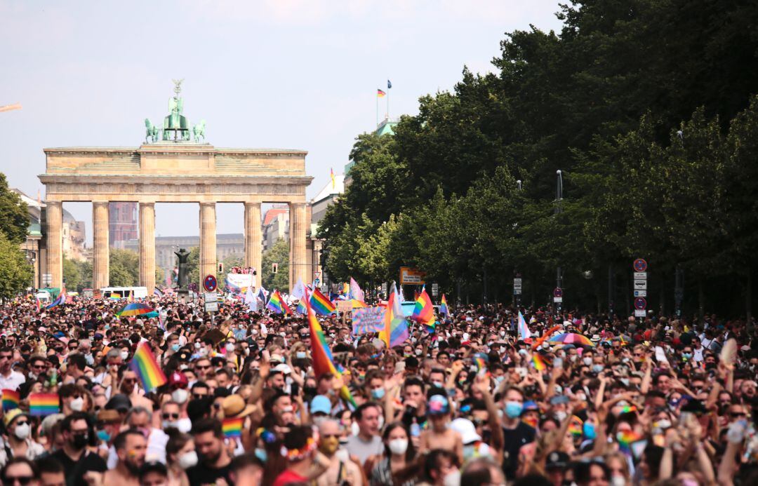 Imagen de archivo de la manifestación del orgullo gay en Berlín