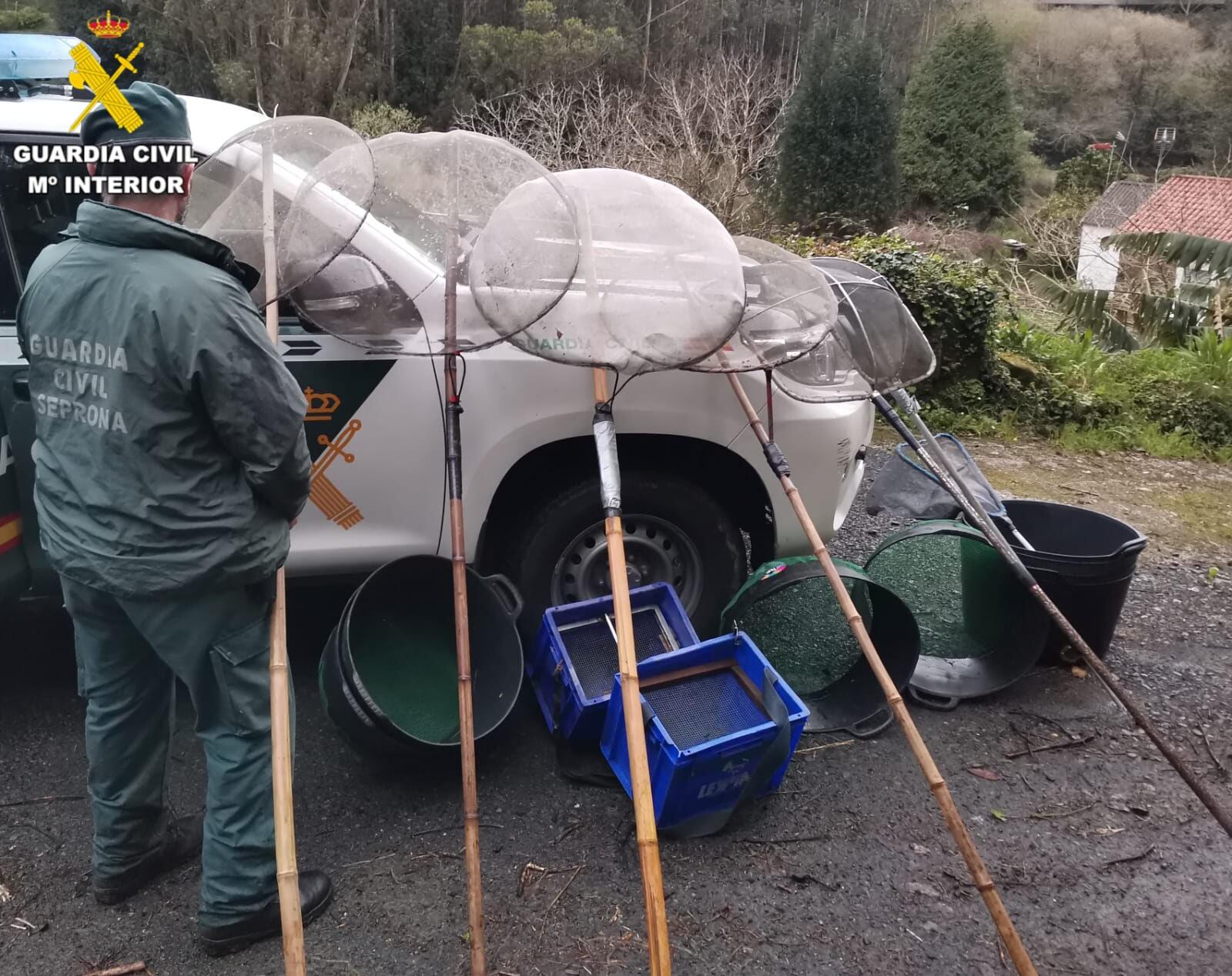 Imagen del despliegue de los agentes (foto: Guardia Civil)