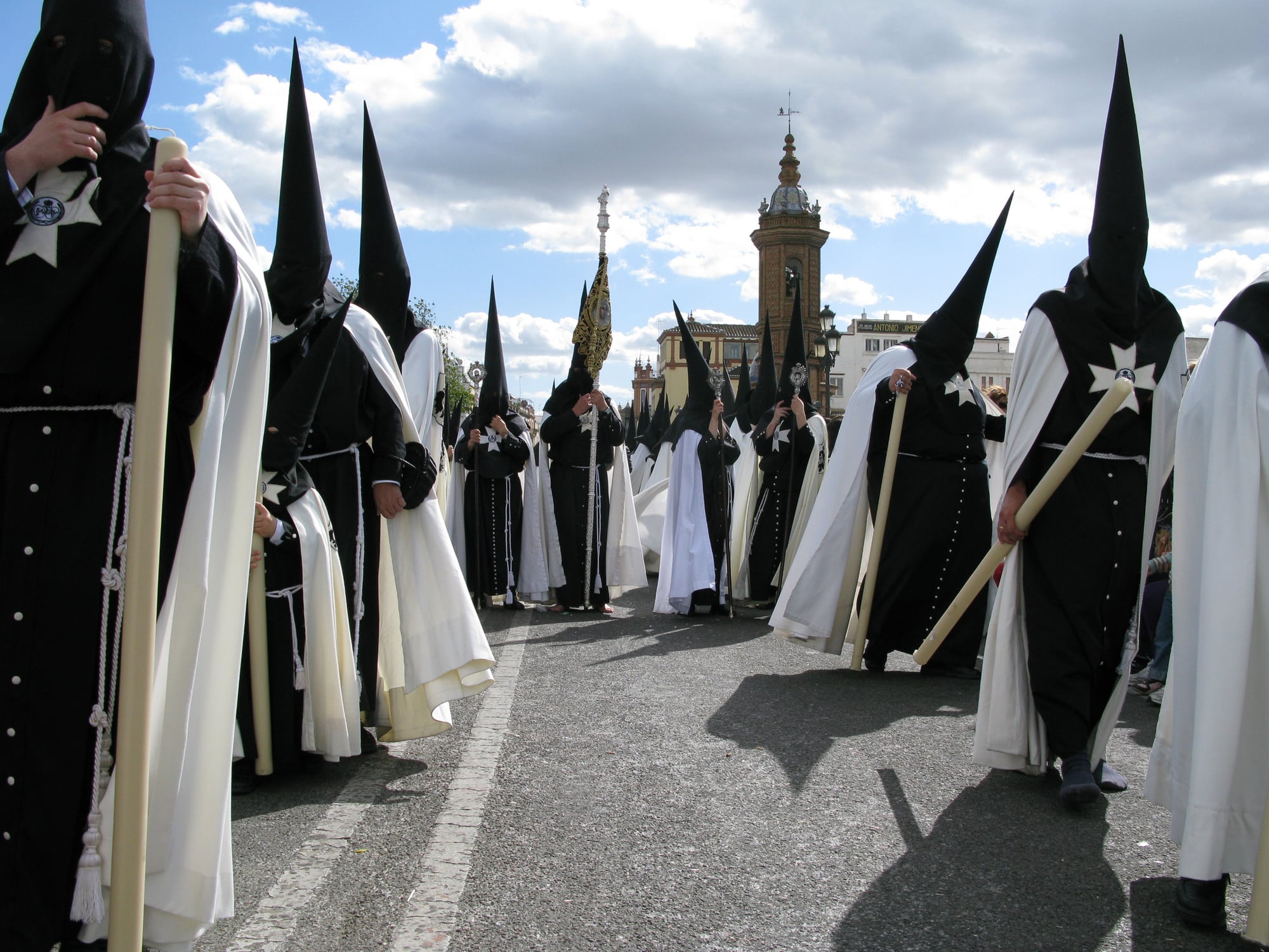 Procesión de Semana Santa en Sevilla.