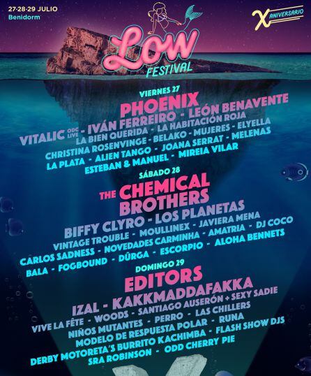 Cartel por días del Low Festival 2018