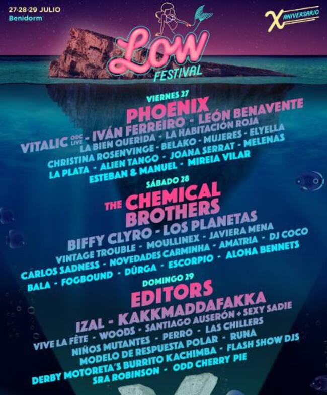 Cartel por días del Low Festival 2018