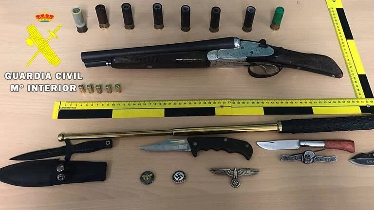 Material incautado en la operación.