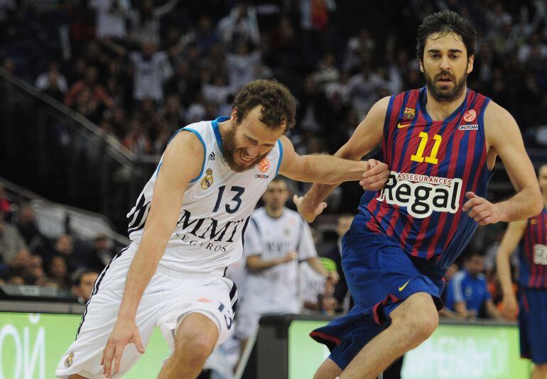 Sergio Rodríguez y Juan Carlos Navarro en acción