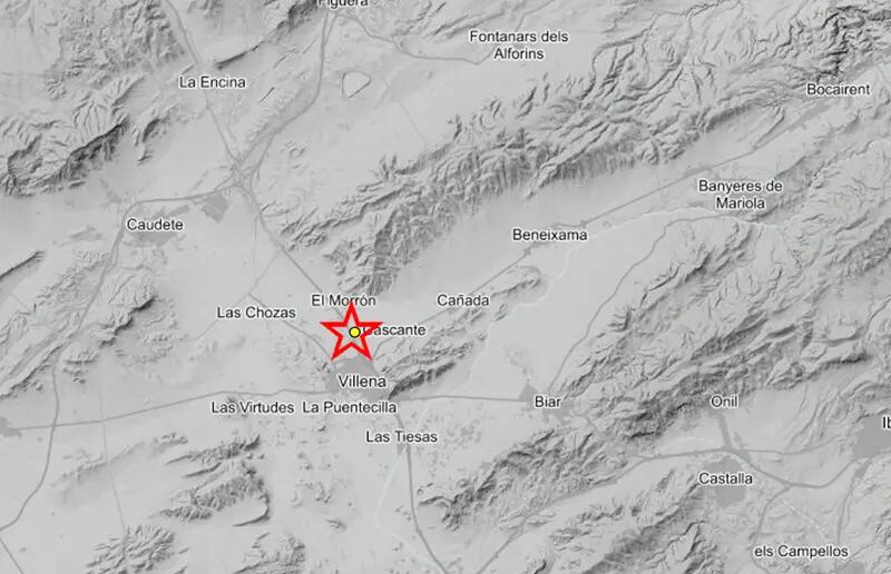 Epicentro del terremoto