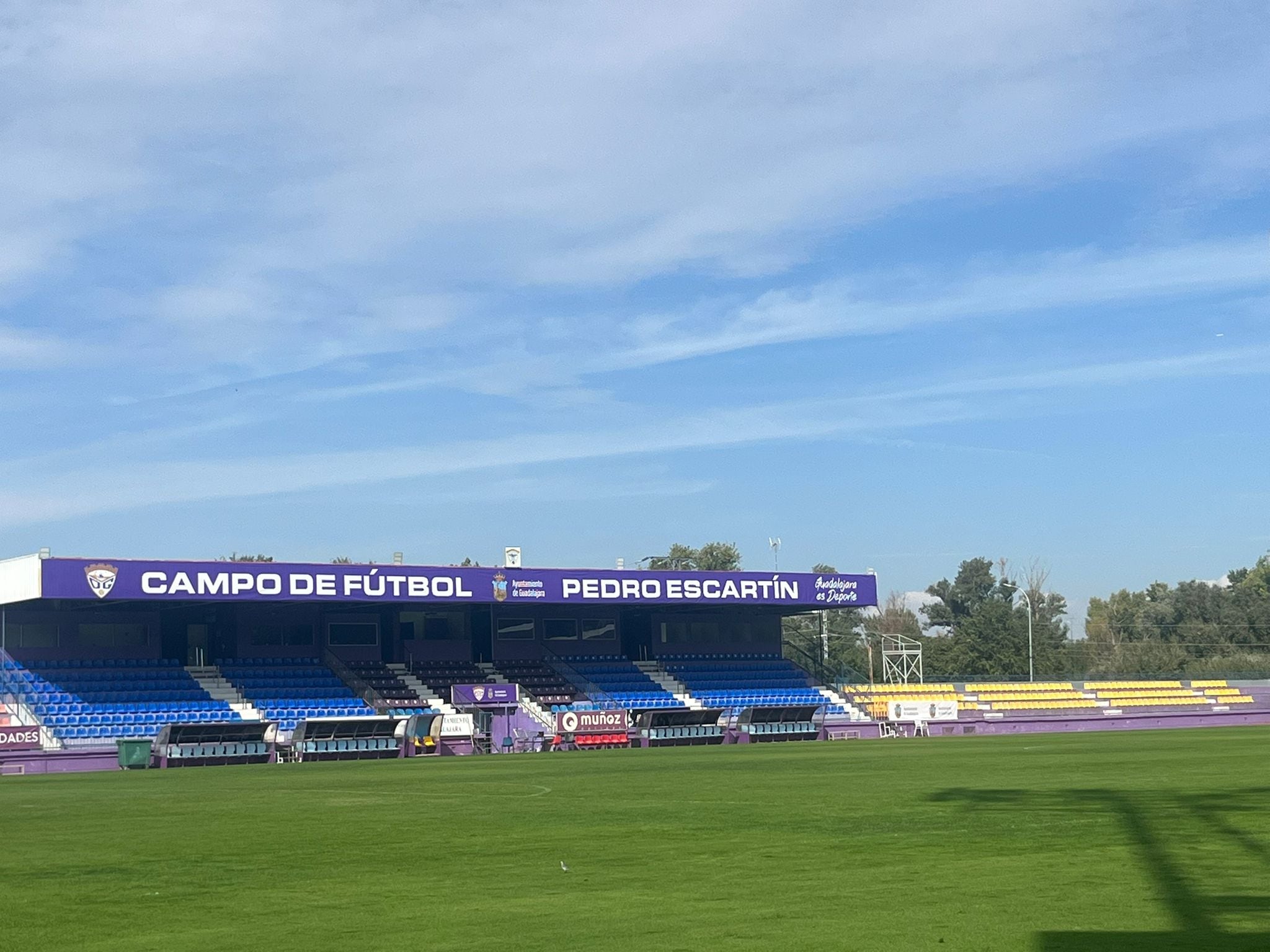 Estadio Pedro Escartín. Foto: María Álvarez