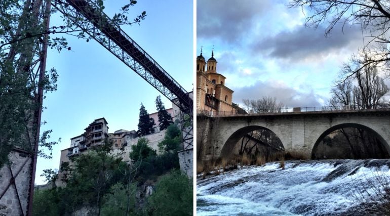 A la izquierda, puente de San Pablo; a la derecha, puente de San Antón.