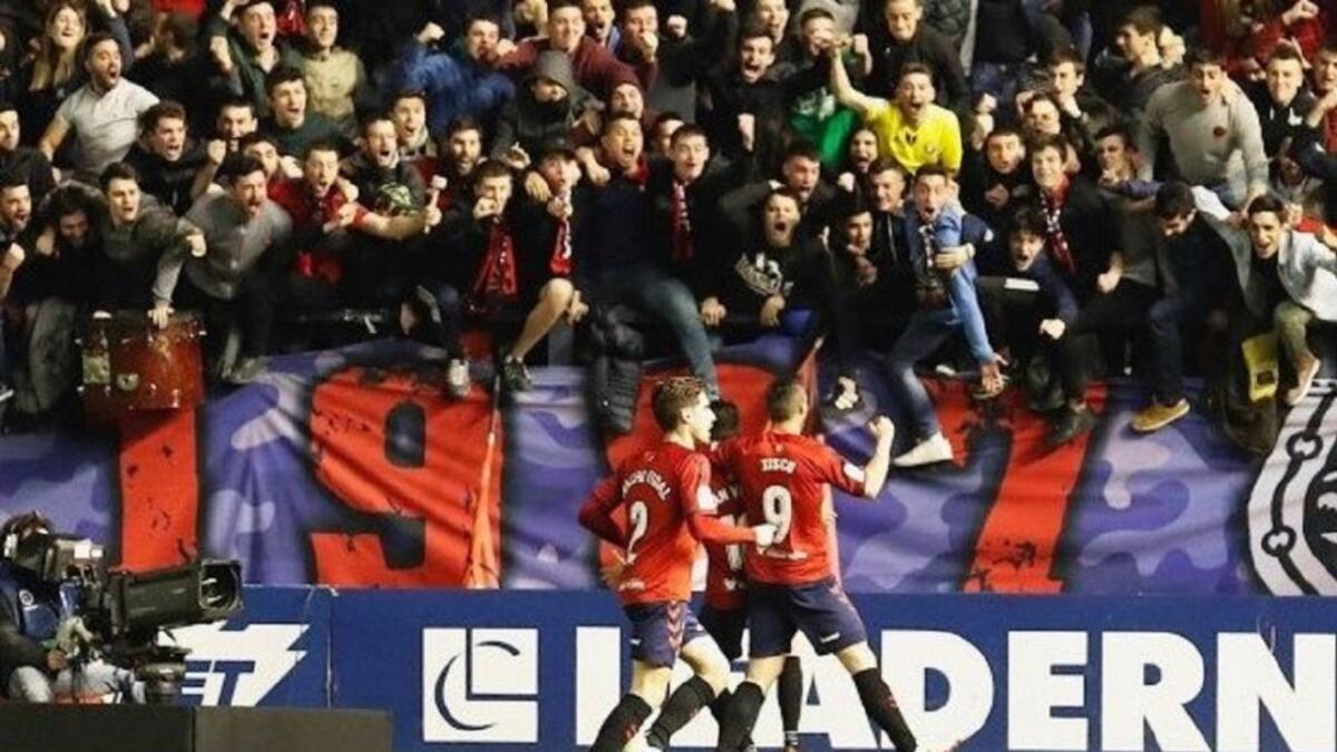 Osasuna líder en solitario