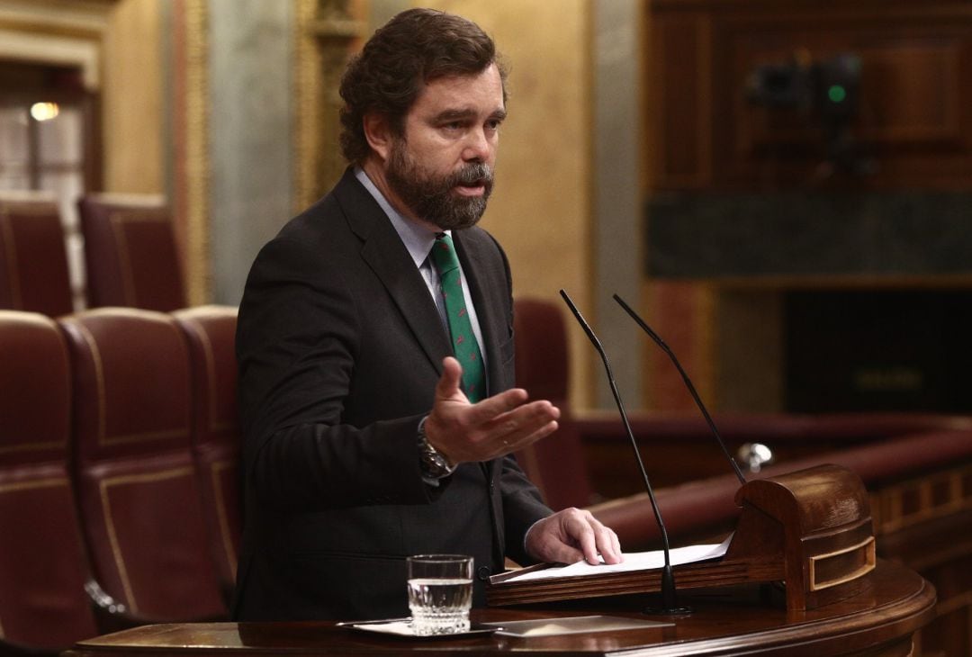 Espinosa de los Monteros durante una de sus intervenciones.