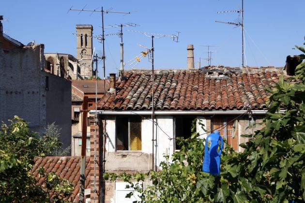 Vista exterior del piso donde supuestamente se produjo la agresión