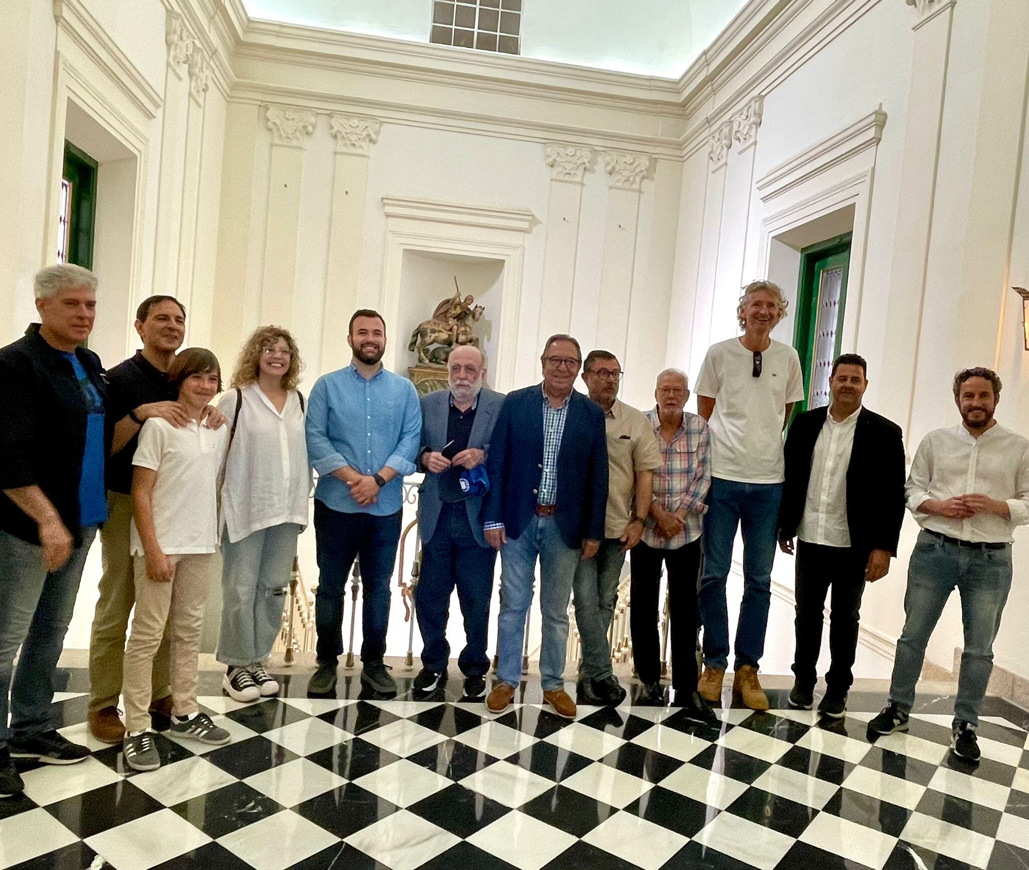 Reunión en el Ayuntamiento con miembros del Cáceres Patrimonio Humanidad